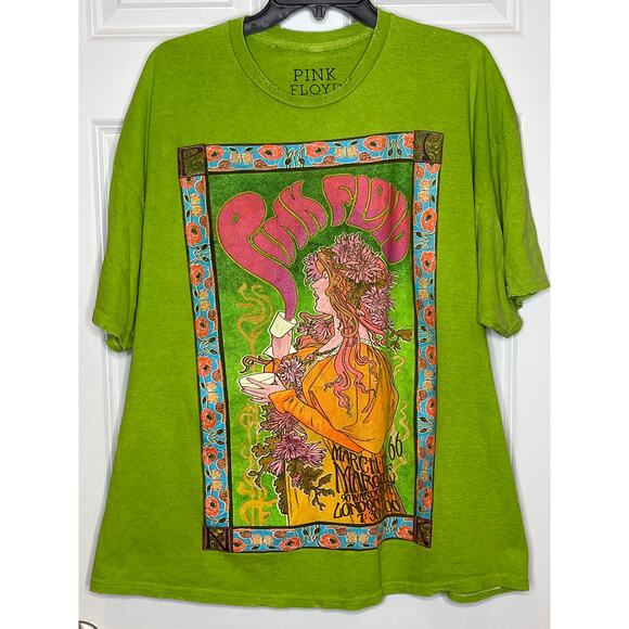 Pink Floyd Marquee London Boyfriend Graphic Distressed Tee Small / Medium - Picture 2 of 10